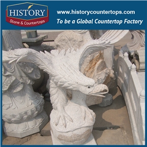 History Stone High Quality Cheap Price Wholesale Products, Natural Granite Grey Color Famous a Pair Of Chinese Antique Lions Sculpture, Hot-Selling for Decorations, Animal Statue & Handcrafts