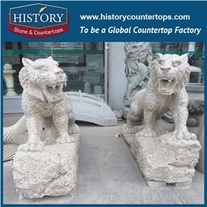 History Stone High Quality Cheap Price Wholesale Products, Natural Granite Grey Color Famous Customized Fishes Opening Mouth Sculpture, Hot-Selling for Decorations, Animal Statue & Handcrafts