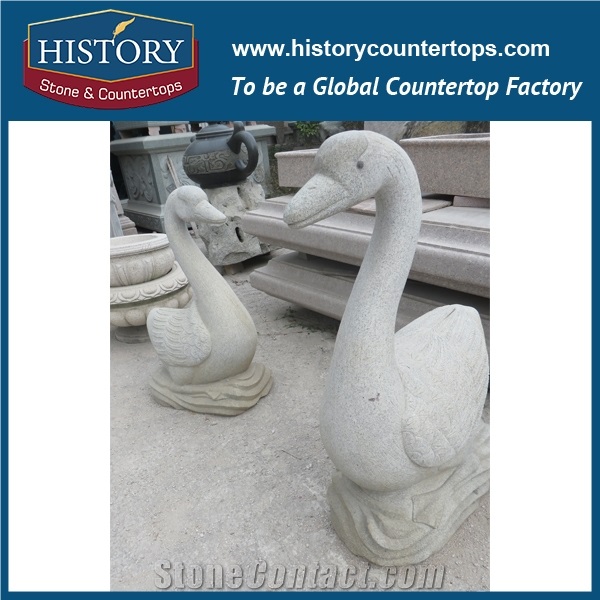 History Stone High Quality Cheap Price Wholesale Products, Natural Granite Grey Color Famous Customized Hippopotamus and Buffalo Sculpture, Hot-Selling for Decorations, Animal Statue & Handcrafts