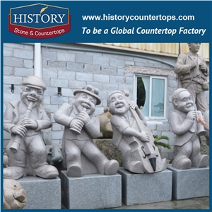 History Stone High Quality Cheap Price Wholesale Products, Natural Granite Yellow Abstract Long Hair Beautiful Woman Dancing with Man Sculpture, Hot-Selling for Decorations, Human Statue Handcrafts