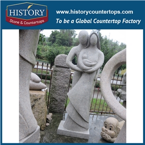History Stone High Quality Cheap Price Wholesale Products, Natural Granite Yellow Color Famous Abstract Man Hugging Woman Waist Sculpture, Hot-Selling for Decorations, Human Statue Handcrafts
