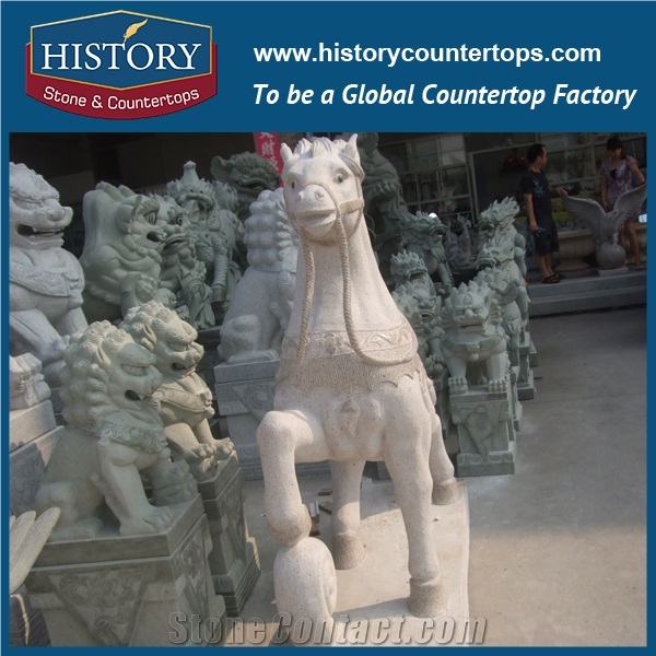 History Stone High Quality Cheap Price Wholesale Products, Natural Granite Yellow Color Famous Customized Standing Giraffes Sculpture, Hot-Selling for Decorations, Animal Statue & Handcrafts