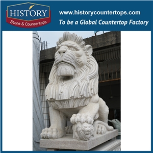 History Stone High Quality Cheap Price Wholesale Products, Natural Granite Yellow Color Famous Customized Vivid Gazing Deer Sculpture, Hot-Selling for Decorations, Animal Statue & Handcrafts