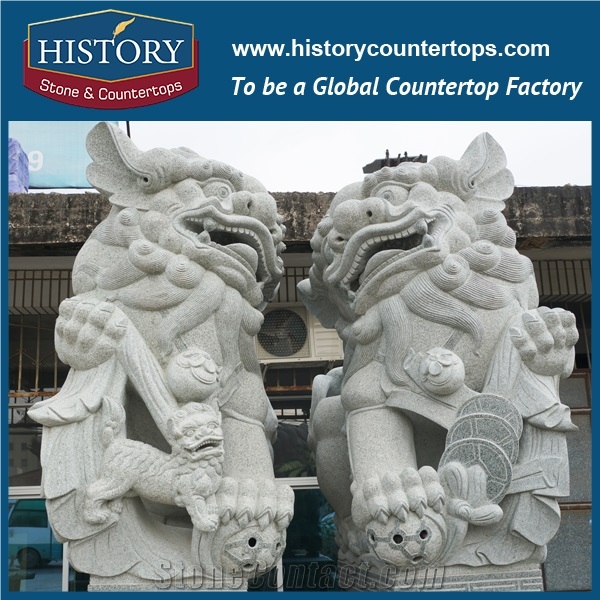 History Stone High Quality Cheap Price Wholesale Products, Natural Granite Yellow Color Famous Customized Vivid Gazing Deer Sculpture, Hot-Selling for Decorations, Animal Statue & Handcrafts