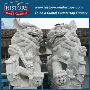 History Stone High Quality Cheap Price Wholesale Products, Natural Granite Yellow Color Famous Customized Vivid Gazing Deer Sculpture, Hot-Selling for Decorations, Animal Statue & Handcrafts