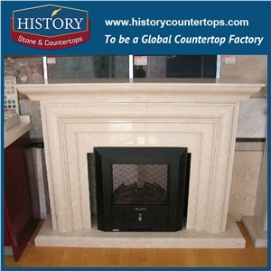 History Stone High Quality Cheapest Price Wholesale Home Decorative Products, Attractive Black Marble Royal Design Exquisite Carved Lions Fireplace Frame, Mantel Surround & Handcrafts