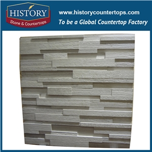 History Stone High Quality Professional Producer in Guangdong, Polished Jade White Marble China Art Design Strip Cambered Pattern Mosaic Tile for Interior Decoration, Floor & Wall Mosaic