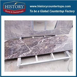 History Stone Hm067 China Marron Emperador Ogee Bullnose Edge Low Price Custom Made Special Polished Bathroom Design for Marble Countertops, Bathroom Vanity Tops & Bath Makeup Top History Stone Hm067 China Marron Emperador Ogee Bullnose Edge Low Price Custom Made Special Polished Bathroom Design for Marble Countertops, Bathroom Vanity Tops & Bath Makeup Top