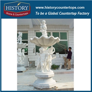 History Stone Hot Selling Made in China with Factory Price, Simple Design Yellow Granite Classical Handmade Layers Fountain for Home Decoration, Decorative Garden Water Fountain