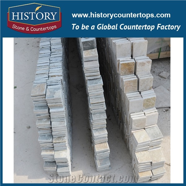 History Stone Irregular Surface Various Sizes Random Shaped Wall and Floor Slate Tiles in China, Latest Bathroom Wall Tiles Designs, Non-Slip Floors