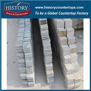 History Stone Irregular Surface Various Sizes Random Shaped Wall and Floor Slate Tiles in China, Latest Bathroom Wall Tiles Designs, Non-Slip Floors