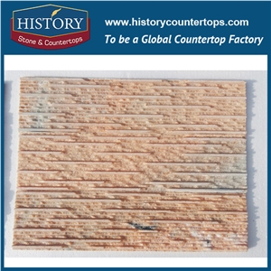 History Stone Natural Surface Pure Pink Marble Culture Stone for Multi-Style Exterior Wall Covering, Corner Panels