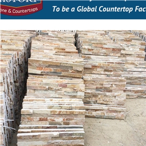 History Stone Polished Exposed Wall Covering, Garden and Park Corner Panels Culture Stone