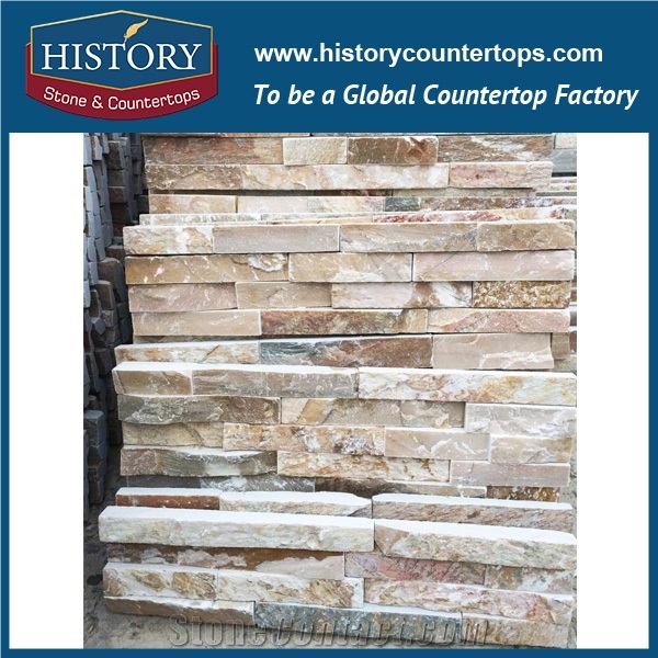 History Stone Polished Exposed Wall Covering, Garden and Park Corner Panels Culture Stone