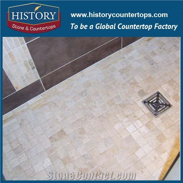 History Stone Quanzhou Shuitou Manufacturer High Quality, Natural Grey Limestone Hexagon Shaped Mosaic Wall Tile for Bathroom, Kitchen, Balcony, Corridor and Fireplace Decoration, Stone Mosaic