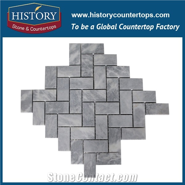History Stone Reasonable Price Quanzhou Factory Modern Design, Polished Cream Marfil Beige Marble 1×2 Herringbone Mosaic Tiles for Kitchen, Tv Background Wall Cladding, Decorative Floor Mosaic