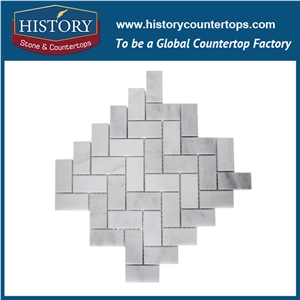 History Stone Reasonable Price Quanzhou Factory Modern Design, Polished Cream Marfil Beige Marble 1×2 Herringbone Mosaic Tiles for Kitchen, Tv Background Wall Cladding, Decorative Floor Mosaic