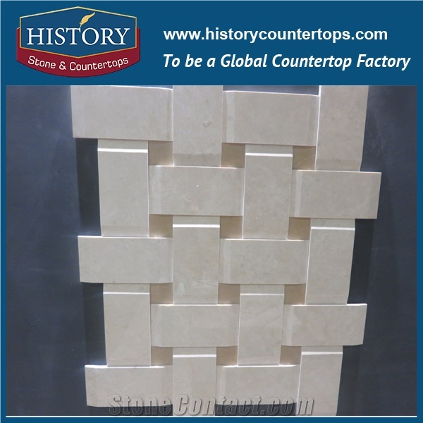 History Stone Reliable Quanzhou Factory Wholesaler with Cheap Price, Arabescato Corchia and Black Big Dots Mosaic Pattern Tiles for Kitchen Backsplash and Bathroom Wall, White Marble Floor Mosaic
