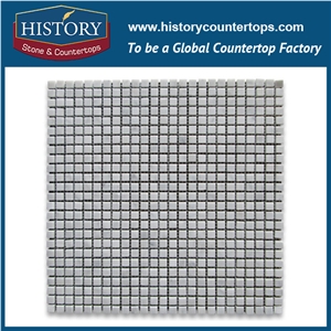 History Stone World Class Shandong Supplier Best Seller, Natural Highly Polished Spain Cream Marfil Beige Marble 2×2 Square Pattern Mosaic Tiles for Interior Decoration, Flooring & Wall Mosaic