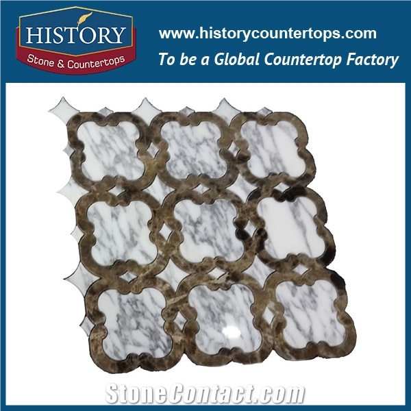 History Stone World-Reputed Xiamen Manufacturers Outstanding Features, Bianco Carrara and Emperador Marble Penny Round Non-Slip Mosaic Tile with Competitive Price, Floor & Wall Mosaic