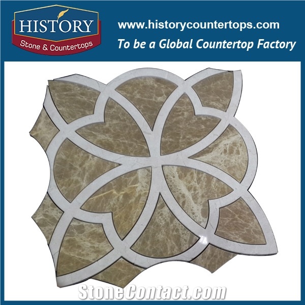 History Stone World-Reputed Xiamen Manufacturers Outstanding Features, Bianco Carrara and Emperador Marble Penny Round Non-Slip Mosaic Tile with Competitive Price, Floor & Wall Mosaic