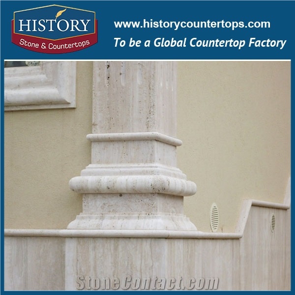 History Stones 2017 Popular New Design Pure White Marble Stone Customized Home Decorative Nice Roman Art Square Pillars Sculptured Column