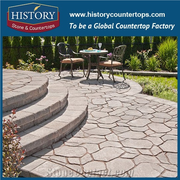 History Stones Best Price Well Design Hexagon Shaped Granite Flooring Tiles Garden Stepping Pavement, Meshed Flagstone, Car Parking Lot, Wall Covering, Compass Landscaping Stones Cube Stone & Paving