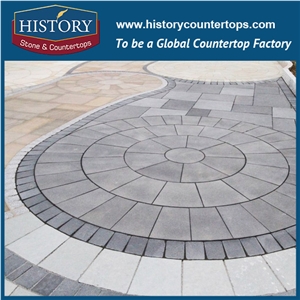 History Stones Best Price Well Design Hexagon Shaped Granite Flooring Tiles Garden Stepping Pavement, Meshed Flagstone, Car Parking Lot, Wall Covering, Compass Landscaping Stones Cube Stone & Paving