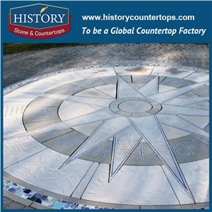 History Stones Best Price Well Design Hexagon Shaped Granite Flooring Tiles Garden Stepping Pavement, Meshed Flagstone, Car Parking Lot, Wall Covering, Compass Landscaping Stones Cube Stone & Paving