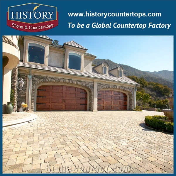 History Stones Best Price Well Design Hexagon Shaped Granite Flooring Tiles Garden Stepping Pavement, Meshed Flagstone, Car Parking Lot, Wall Covering, Compass Landscaping Stones Cube Stone & Paving