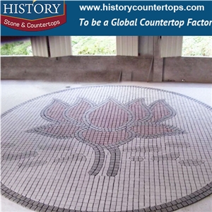 History Stones Building Material G603 China Hot Sale Granite Paver Light Grey Beautiful Round Patterns Stone Outdoor Garden Road Pavement, Driveway Paving, Outside Floor Covering Cobble Sheet & Pavers