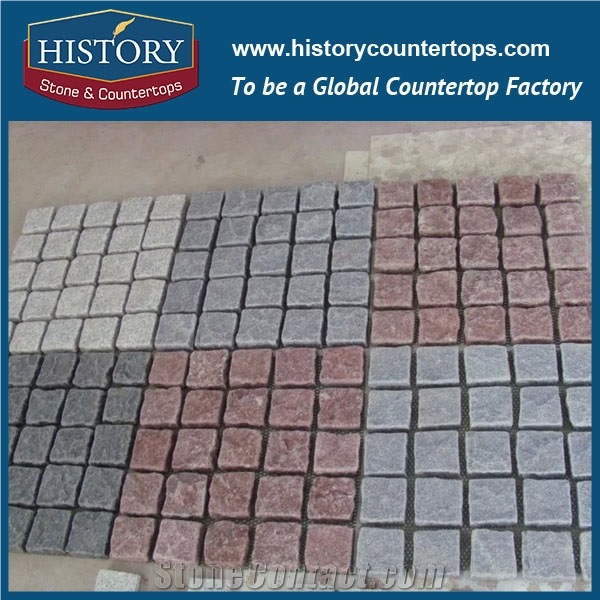 History Stones Building Material Natural Chinese Paver Cut to Size Maple Red Flamed Granite Paving, Garden Stepping Floors, Exterior Floor Paver, Walkway, Rain Drainage Flooring Cobble Sheet & Pavers