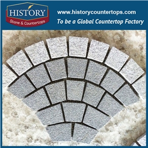 History Stones Bulk Sale China Cheaper Production Line Anomaly Flamed Square Patterns Random Ocean Red Granite Grass Cube Decorative Garden Stepping Stones Road Laying Cobble Sheet & Pavers