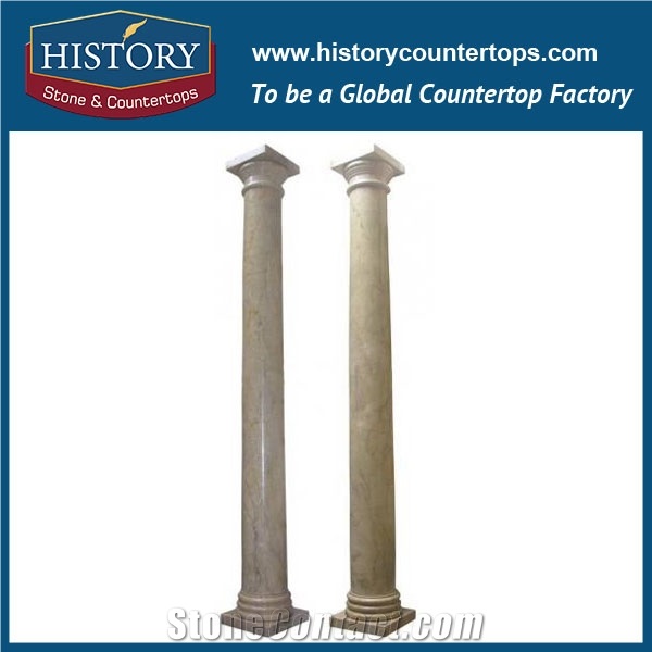 History Stones China Carved Stone Luxurious Chinese Style Black Marble Roman Pillar Design Columns Outdoor Building Decoration Column