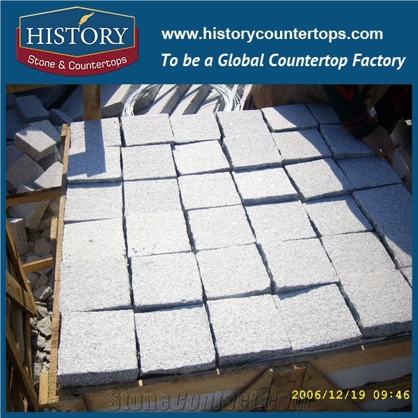 History Stones China Factory Cheap Building Material Outdoor Grey Granite Tiles G603 Flamed for Exterior Wall Cladding, Driveway Road, Floor Tiles, Garden Stepping Landscaping Stones Cube Stone