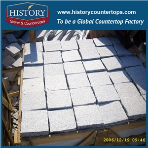 History Stones China Factory Cheap Building Material Outdoor Grey Granite Tiles G603 Flamed for Exterior Wall Cladding, Driveway Road, Floor Tiles, Garden Stepping Landscaping Stones Cube Stone