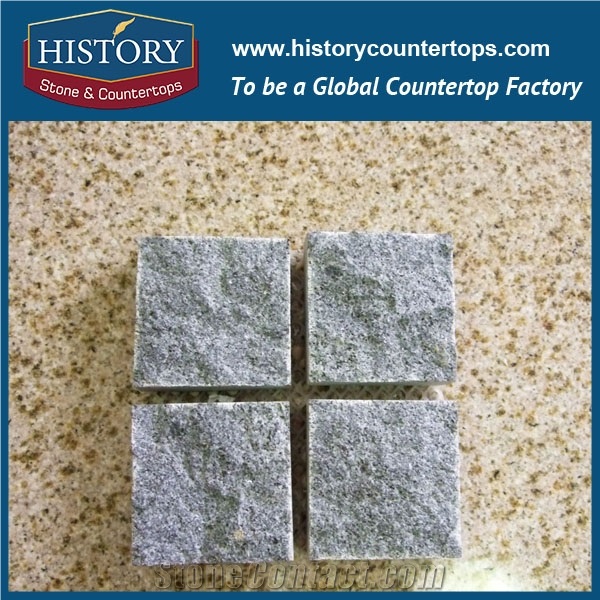 History Stones China Granite Manufacture Hot Sale Customized Hexagon Patterns Light Yellow Beige Patio Flooring, Exterior Terrace Floors, Paving Sets, Outside Floor Covering Cube Stone & Paver