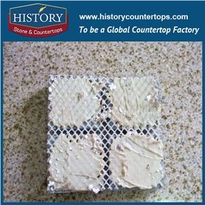History Stones China Granite Manufacture Hot Sale Customized Hexagon Patterns Light Yellow Beige Patio Flooring, Exterior Terrace Floors, Paving Sets, Outside Floor Covering Cube Stone & Paver