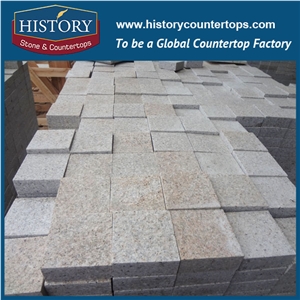 History Stones China Granite Natural Surface Light Yellow Rustic G682 Flooring Tiles Outdoor Paving Decoration, Sidewalk Pavement, Garden Stepping Pave, Floor Covering, Cobble Stone& Pavers