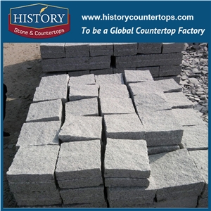 History Stones China Own Factory Light Grey G603 Non-Slip Natural Split Granite Cubes Outdoor Boarder Paving, Building Outside Walkway, Side Pavement Flooring Tiles Cobble Stone & Paver