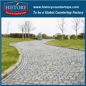 History Stones China Own Factory Light Grey G603 Non-Slip Natural Split Granite Cubes Outdoor Boarder Paving, Building Outside Walkway, Side Pavement Flooring Tiles Cobble Stone & Paver