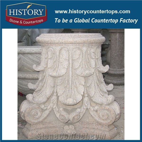 History Stones China Perfect Hotel Interior Decoration Dark Brown Marble Column for Sale External Building Decorative Material Sculptured Column