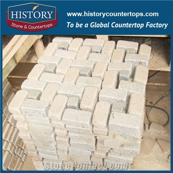 History Stones China Rough Surface Flamed Light Grey Building Granite Paving Terrace Covering, Garden Road Pavement, Exterior Walkway Floors, Outside Patio Floor Cobble Stone Sheet & Pavers