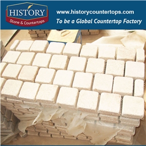 History Stones China Rough Surface Flamed Light Grey Building Granite Paving Terrace Covering, Garden Road Pavement, Exterior Walkway Floors, Outside Patio Floor Cobble Stone Sheet & Pavers