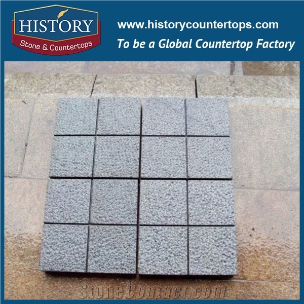 History Stones China Standard Popular Building Material Size Parking Zone Cube Interlocking Dark Grey G654 Tumbled Granite Driveway Paving Stones Flat Paver Pathway Pavement Cobble Sheet & Pavers