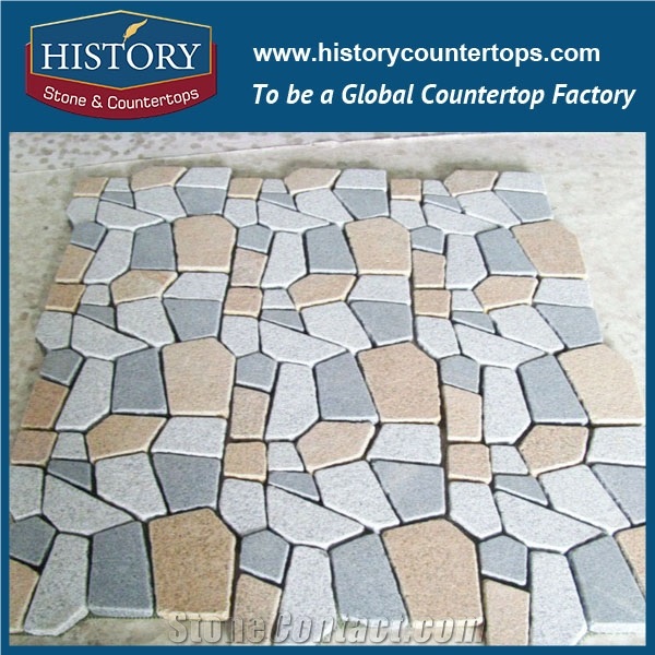 History Stones China Standard Popular Building Material Size Parking Zone Cube Interlocking Dark Grey G654 Tumbled Granite Driveway Paving Stones Flat Paver Pathway Pavement Cobble Sheet & Pavers