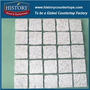 History Stones China Standard Popular Building Material Size Parking Zone Cube Interlocking Dark Grey G654 Tumbled Granite Driveway Paving Stones Flat Paver Pathway Pavement Cobble Sheet & Pavers