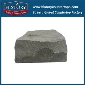 History Stones China Zhangpu Popular Natural Construction Material Rough Surface Black Granite Exterior Floor Covering, Waterproof Terrace Flooring, Rain Drainage Paver Cube Stone & Pavers