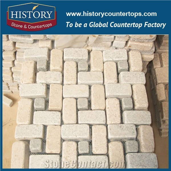 History Stones Chinese Best Price Owner Quarry Natural Split Different Size Grey Granite Paving Rain Drainage Flooring, Garden Stepping Floors Exterior Floor Outdoor Floors Cobble Stone Sheet & Paver
