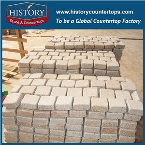 History Stones Chinese Best Price Owner Quarry Natural Split Different Size Grey Granite Paving Rain Drainage Flooring, Garden Stepping Floors Exterior Floor Outdoor Floors Cobble Stone Sheet & Paver
